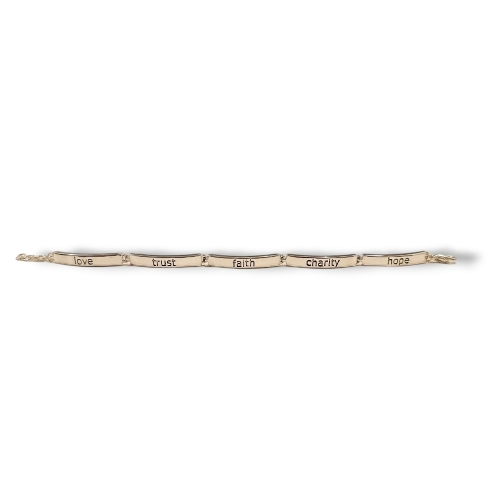 Premier Designs Inspirational Virtues Love Trust Faith Charity Hope Bracelet